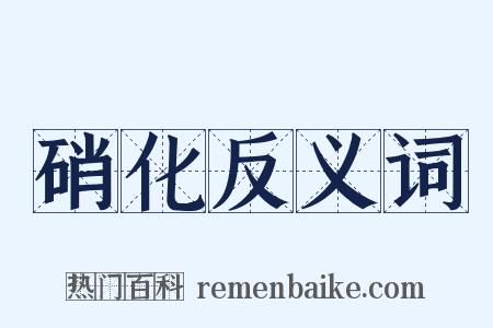 硝化反义词是什么意思的图片